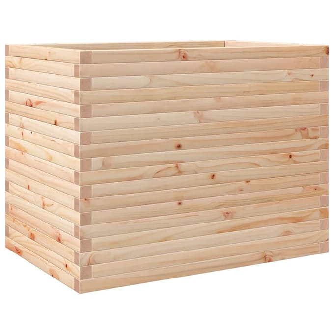 vidaXL - Plantenbak - 90x60x68,5 - cm - massief - grenenhout