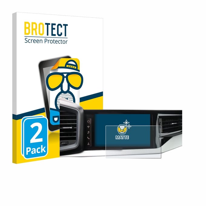 BROTECT - Screenprotector voor Audi A1 Sportback 2019 MMI Navigation Plus 10.1" - Folie Beschermfolie matte 2 Stuks