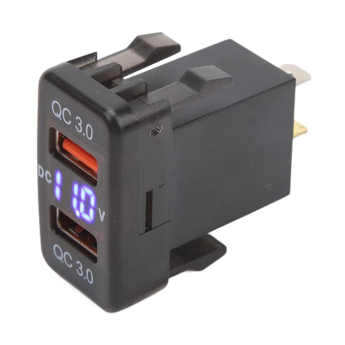 Dubbele USB-poort Oplader Socket QC3.0 Snel Opladen Oplaadpunt Stroomadapter voor FJ Cruiser