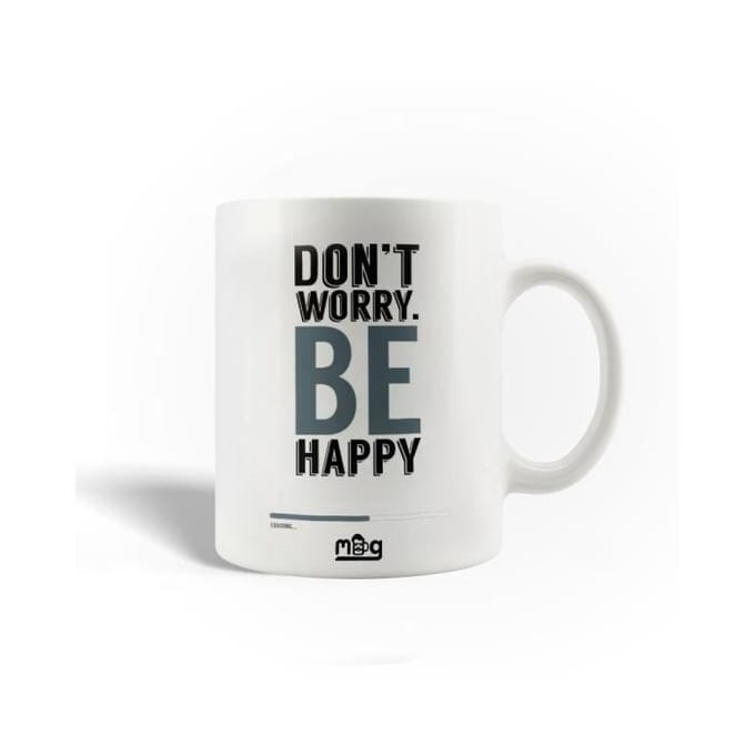 Mug - MANIACASE - Don't Worry Be Happy - Céramique - 30cl - Compatible lave-vaisselle