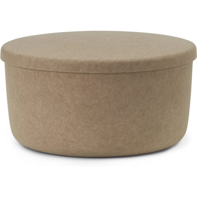 Normann Copenhagen Hide Storage Poef - sand - large