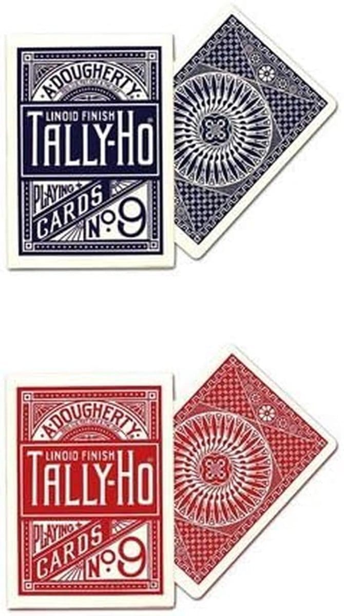 Speelkaarten Set van 12 Pokerformaat Kaartspellen met Optische Illusie
