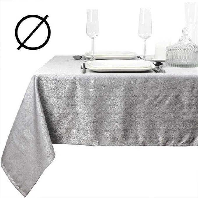 Tafelkleed Oda 160cm Rond grijs