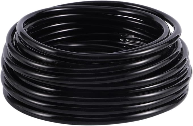 Rubberen slang - Druppelslang PVC - Tuin bewateren - Universele maat - 10 meter - Zwart