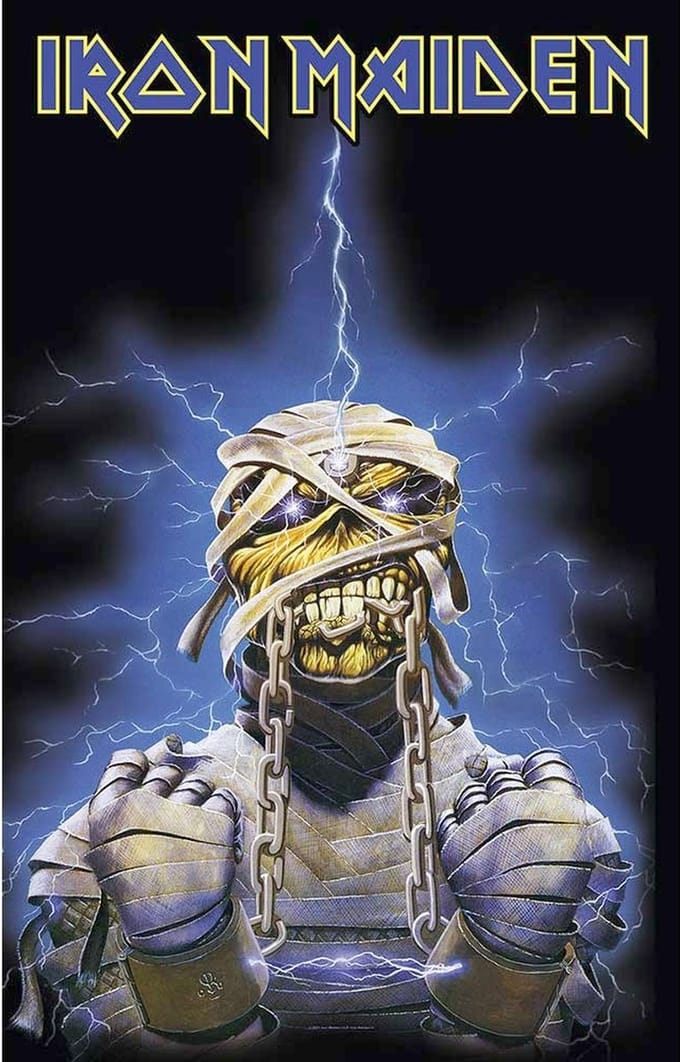 Iron Maiden Textiel Poster Flag Powerslave Multicolours
