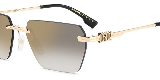 Dsquared2 D2 0102/S Gold black 2 58/16/145 MAN Zonnebrillen
