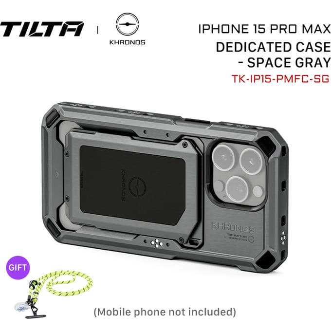 Tilta Khronos iPhone 15 Pro Case Space Grey
