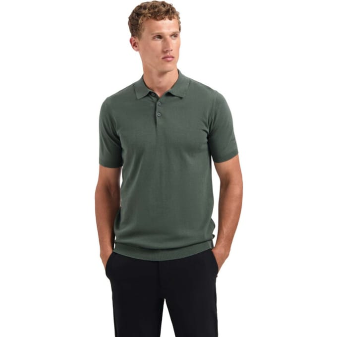 No Excess Pullover Short Sleeve Polo Solid Dark Green Größe: 3XL | Poloshirts Outlet | Herren | Grün