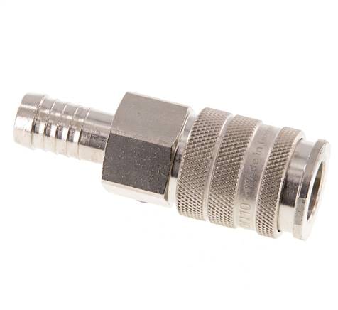 Vernikkeld Messing DN 10 Luchtkoppeling Snelkoppeling 13 mm Slangpilaar
