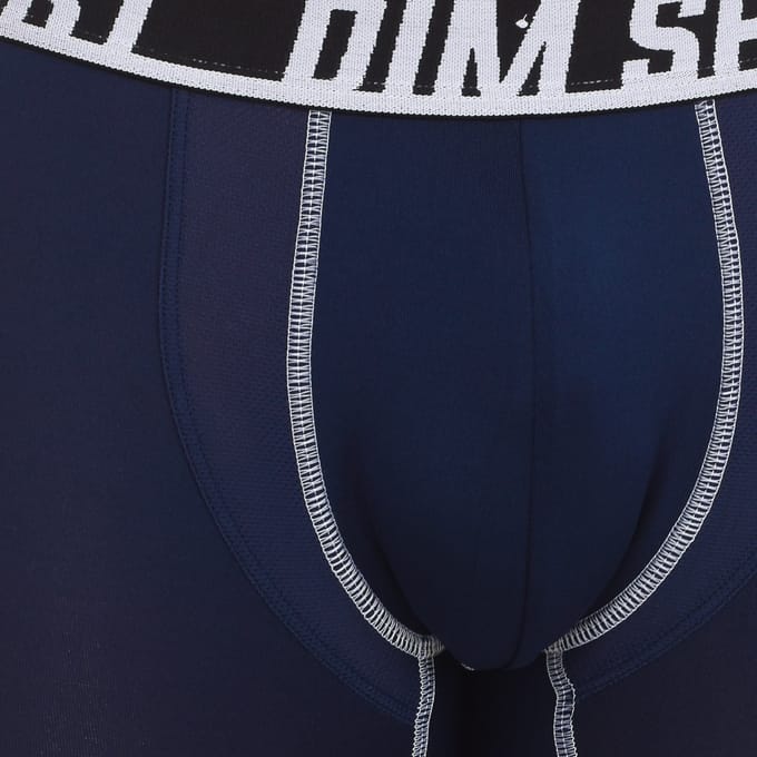 Dim Extra lange short/Sportshort - 2 Pack A90 Black/Blue - maat S (S) - Heren Volwassenen - Polyester- 0A6V-A90-S