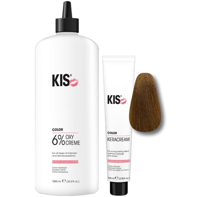 KIS KeraCream Color 7N 100ml + OxyCream 6% 1000ml