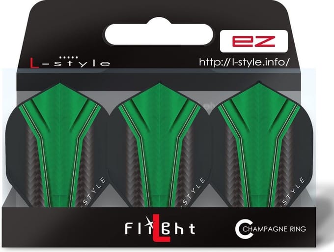 L-Style Champagne L1 EZ Standard Inception Green - Dart Flights
