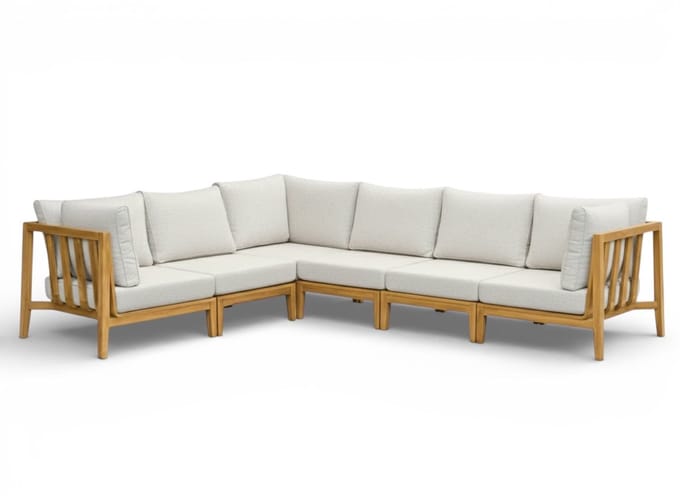 Belito Daan XL Loungeset | Teakhout | 245x320 cm | Nr. 2 Rechts