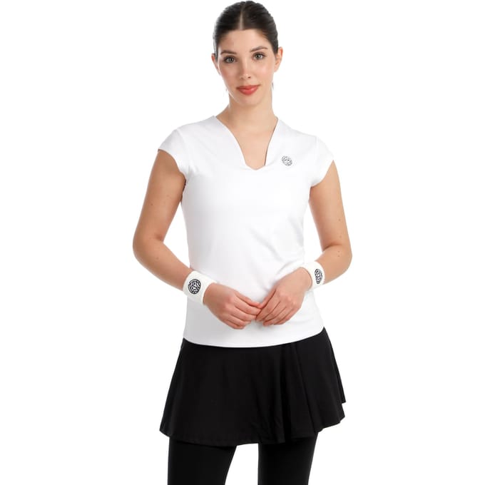 BIDI BADU Crew 2.0 V-Neck T-shirt Dames-wit