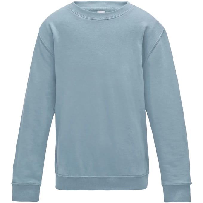 Just Hoods - AWDis Sweat Kinder - Sky Blue maat 7/8 (M)