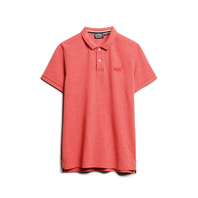 Superdry Classic Pique Korte Mouw Poloshirt Oranje M Man