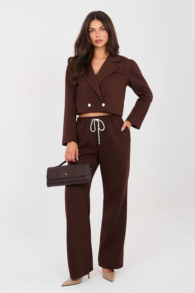 Valeria Tailored Set - Donkerbruin / One Size