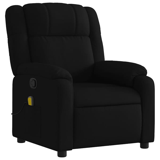vidaXL - Massagestoel - met - zwarte - stof