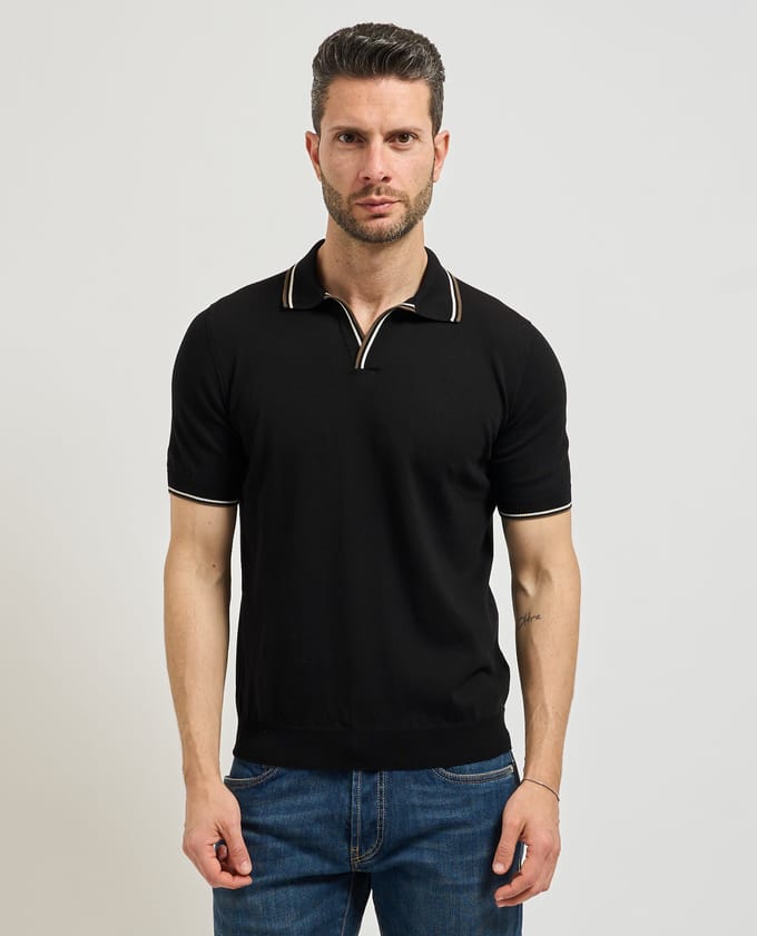 Gran Sasso T-shirts en Polo Zwart