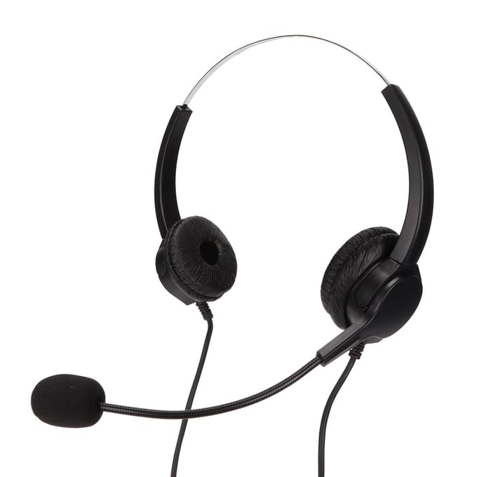 Callcenter Headset Dubbele 3.5mm Plug Gehoorbescherming Ruisonderdrukkende Microfoon Computer Headset