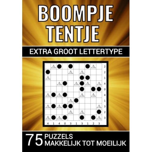 Boompje Tentje - Extra Groot Lettertype - 75 Puzzels, Makkelijk Tot Moeilijk - Puzzelboeken & Meer