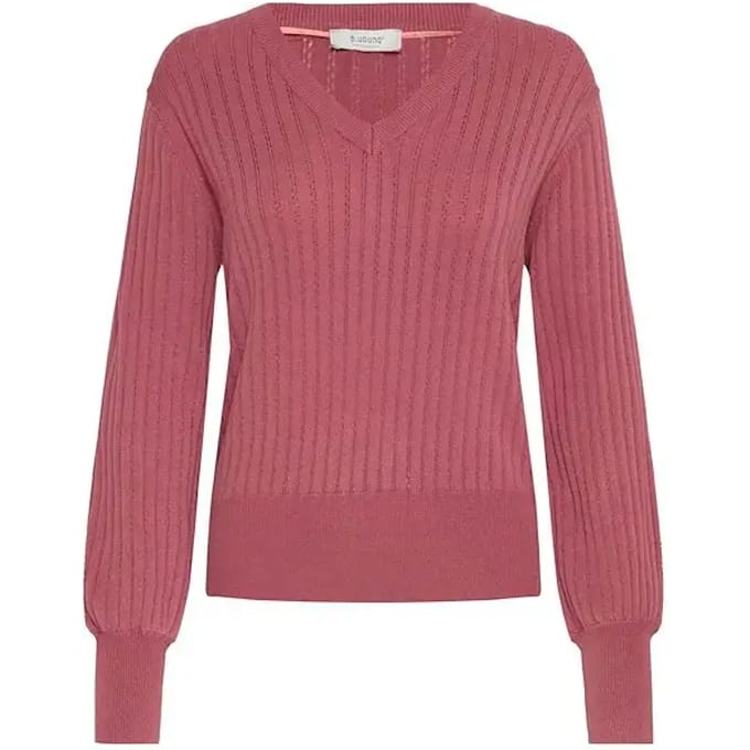 b.young - BYMMORLA VNECK POINTELLE - Dames - Gebreide truien