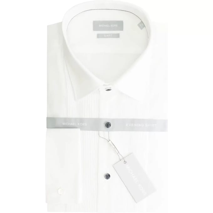 Slim fit geplooid overhemd Michael Kors Tux