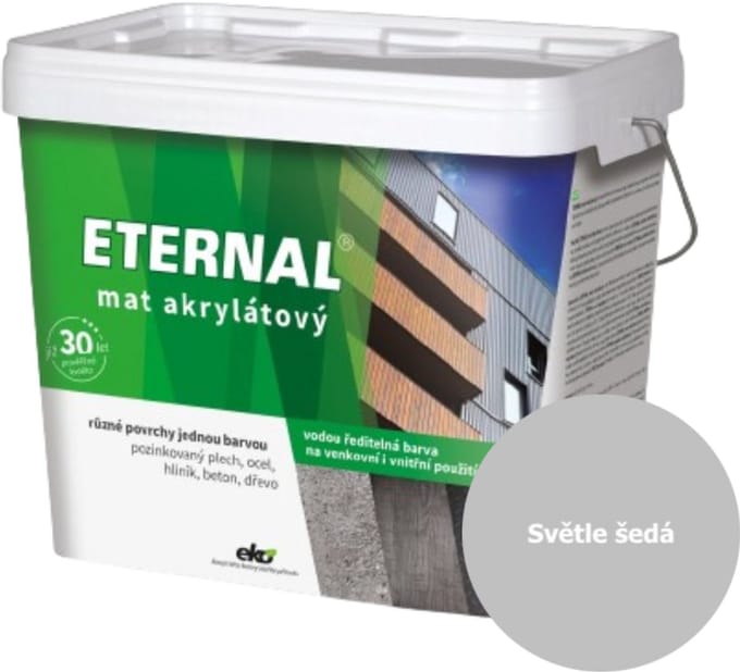 Eternal MAT Acryl 10 kg, 02 Licht grijs