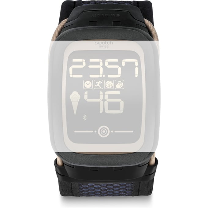 Swatch Plastic - Touch Digi SU/SV ASUVB100B SUVB100B Deepzero Small Horlogeband
