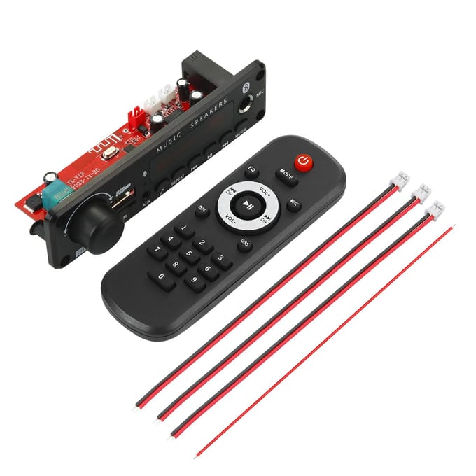 50W DIY versterker Bluetooth MP3 decoderbord DC 12V draadloze auto-audiomuziekspeler 6,5 mm microfoon TF USB FM-radio met microfoon