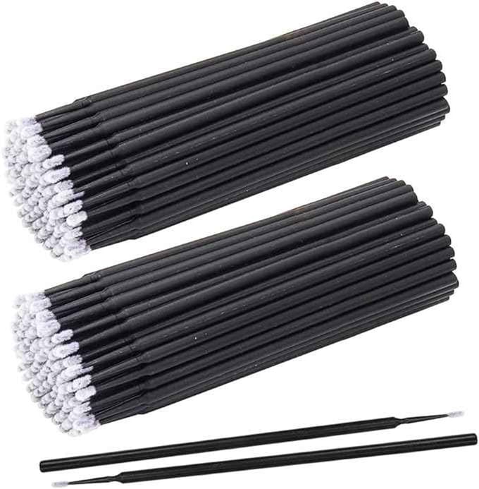Microbrush - Mini borsteltjes - Wegwerp wimperborstel - 100 stuks - Zwart - Make-up borsteltje - CHPN