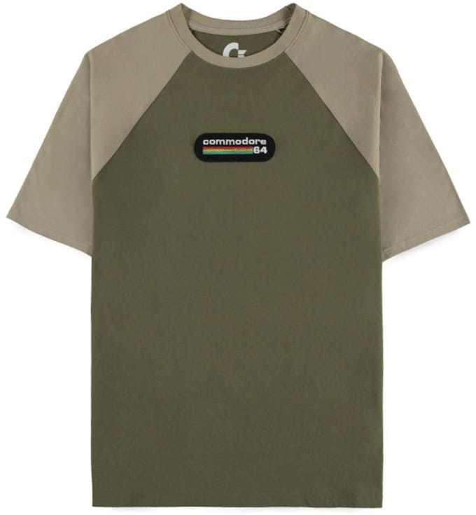 Commodore 64 - Logo Raglan Tshirt - M - Groen