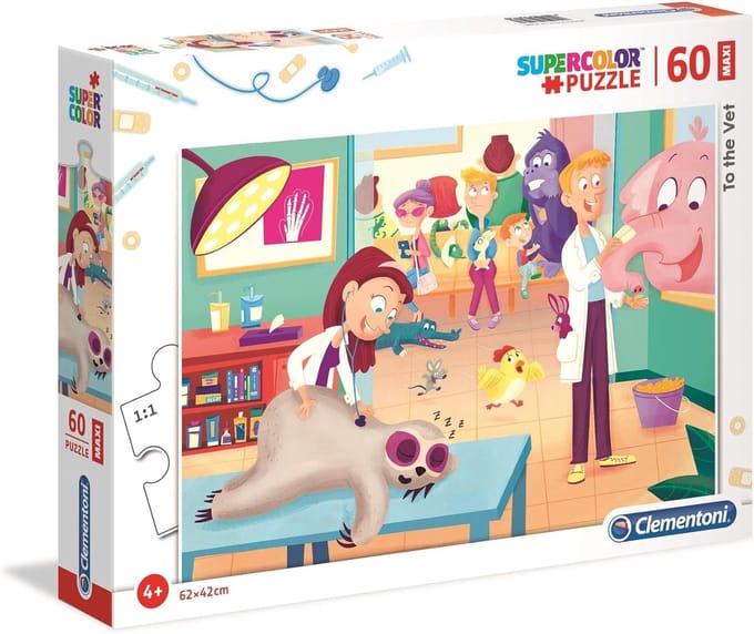 Maxi Puzzel - Legpuzzel Kinderen - Ontwikkelend Spel - Grote Delen - 62x42 cm - Meerkleurig