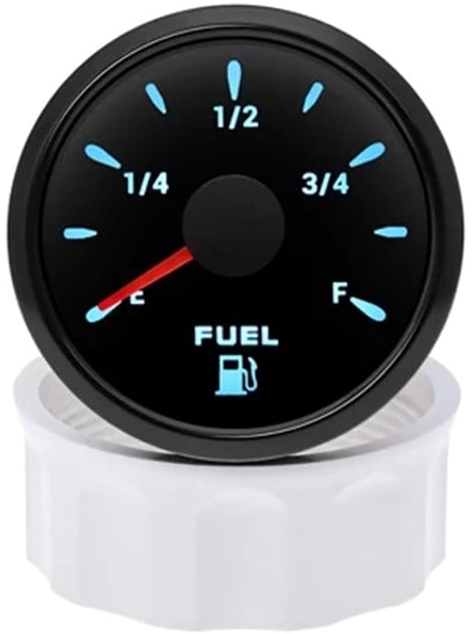 Brandstofniveaumeter - Olietank meter - Voertuig controle - 7 Kleuren LED - 52MM