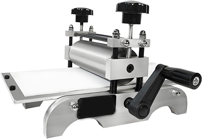 Plaatrol - Etspers Drukmachine - Houtsnede Gravure - Tafelmodel Ontwerp - 35x17 CM