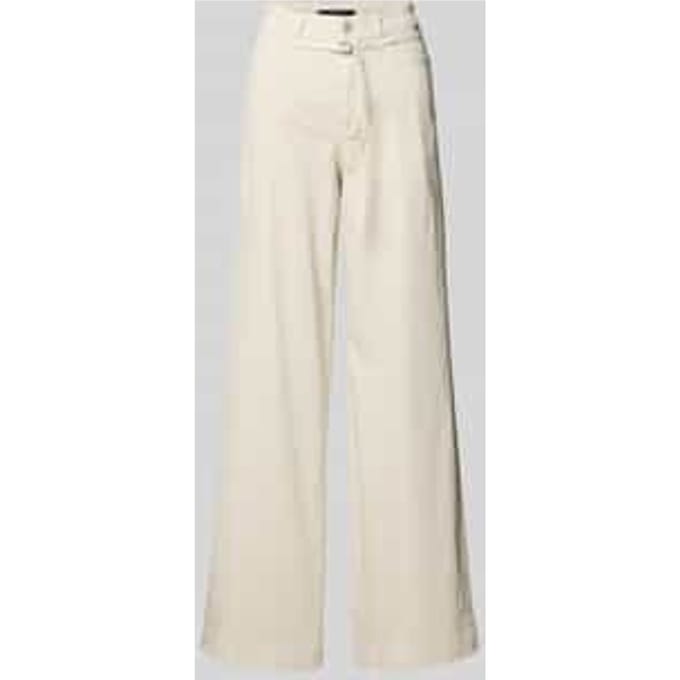 wide leg broek met riem