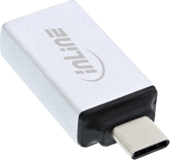 USB-C naar USB-A adapter - USB3.1 Gen 2 - tot 3A / aluminium