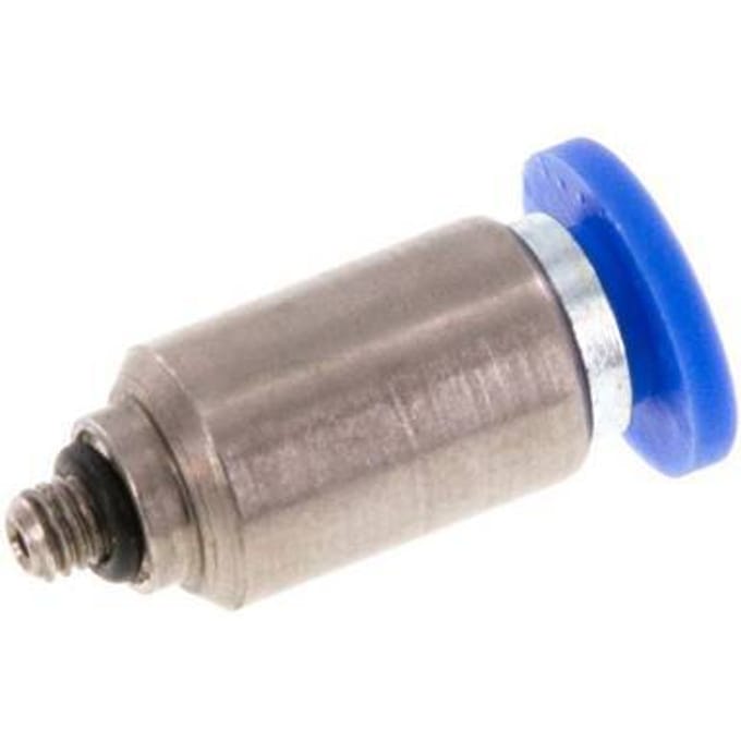 4mm x M 3 Messing/PA 66 Insteekfitting buitendraad Binnenzeskant NBR [5 Stuks]