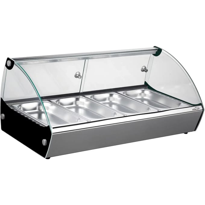 Thermische vitrine met planken Lacor