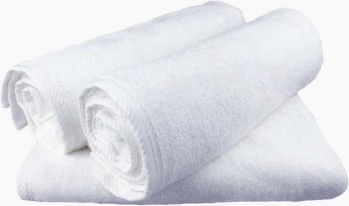 Lubna Home Handdoekset 50x90 cm -Zachte Katoen - Hotel handdoek 4 PACK WIT