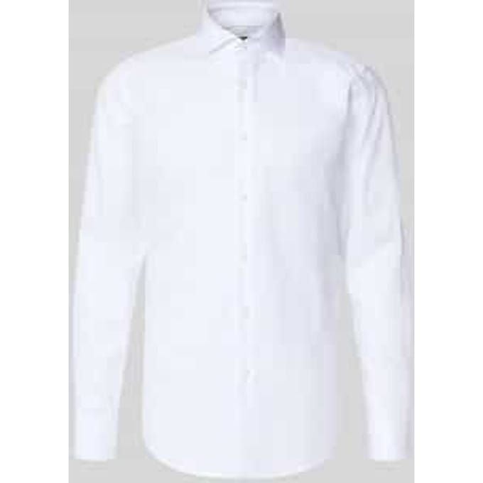 Slim Fit zakelijk overhemd van pure katoen model 'H-Hank-SP'