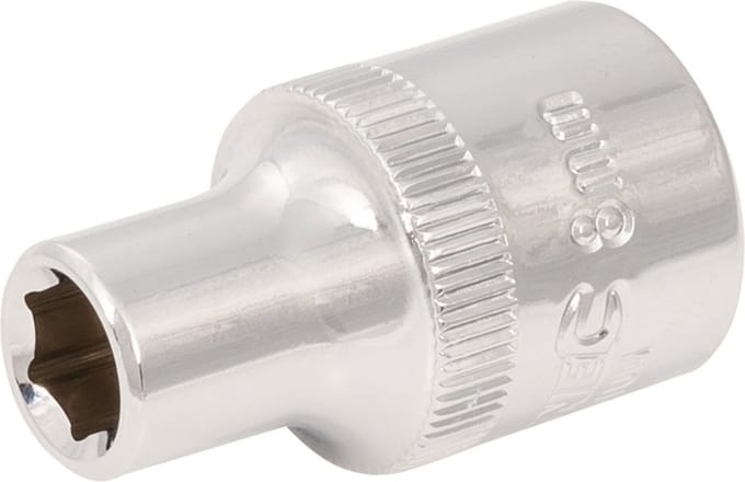 Silverline Zeskantige 1/2 metrische dop 8 mm