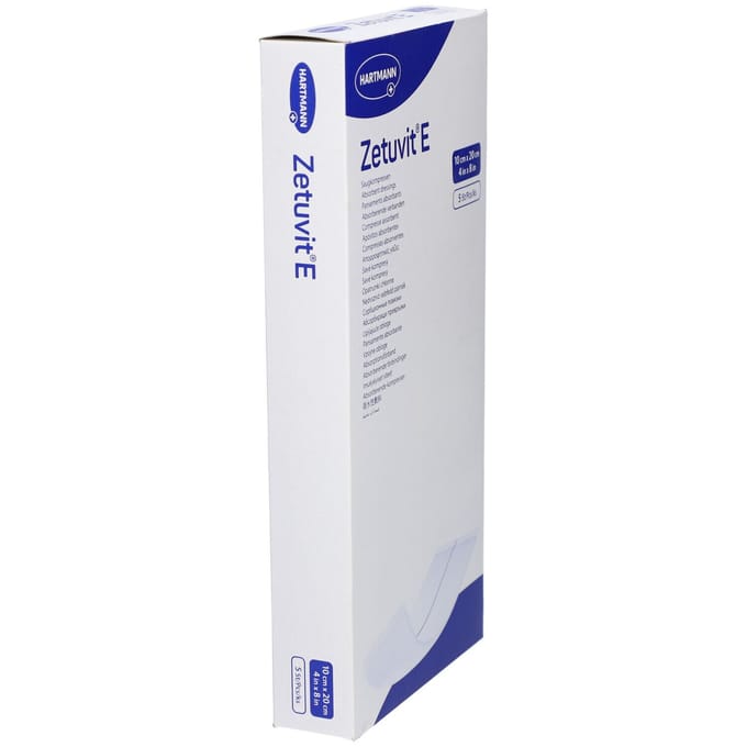 Hartmann Zetuvit E Steriel 10 x 20cm 413779 5 Compressen