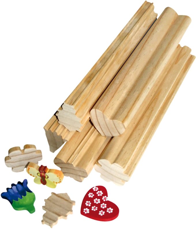 Eduplay houten staven knutselset Moederdag cadeau creatief speelgoed.