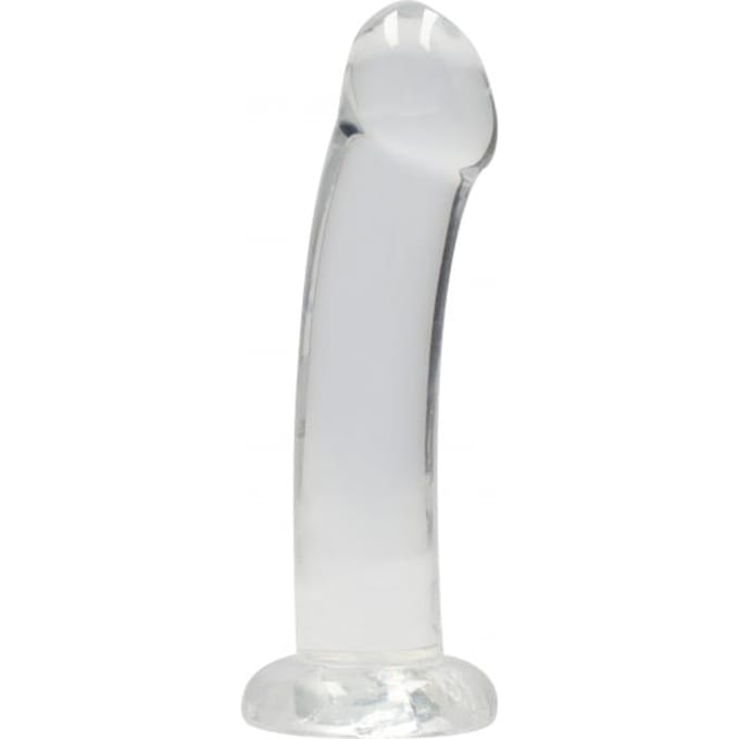 Shots - RealRock Niet-Realistische Dildo met Zuignap - 17 cm transparent