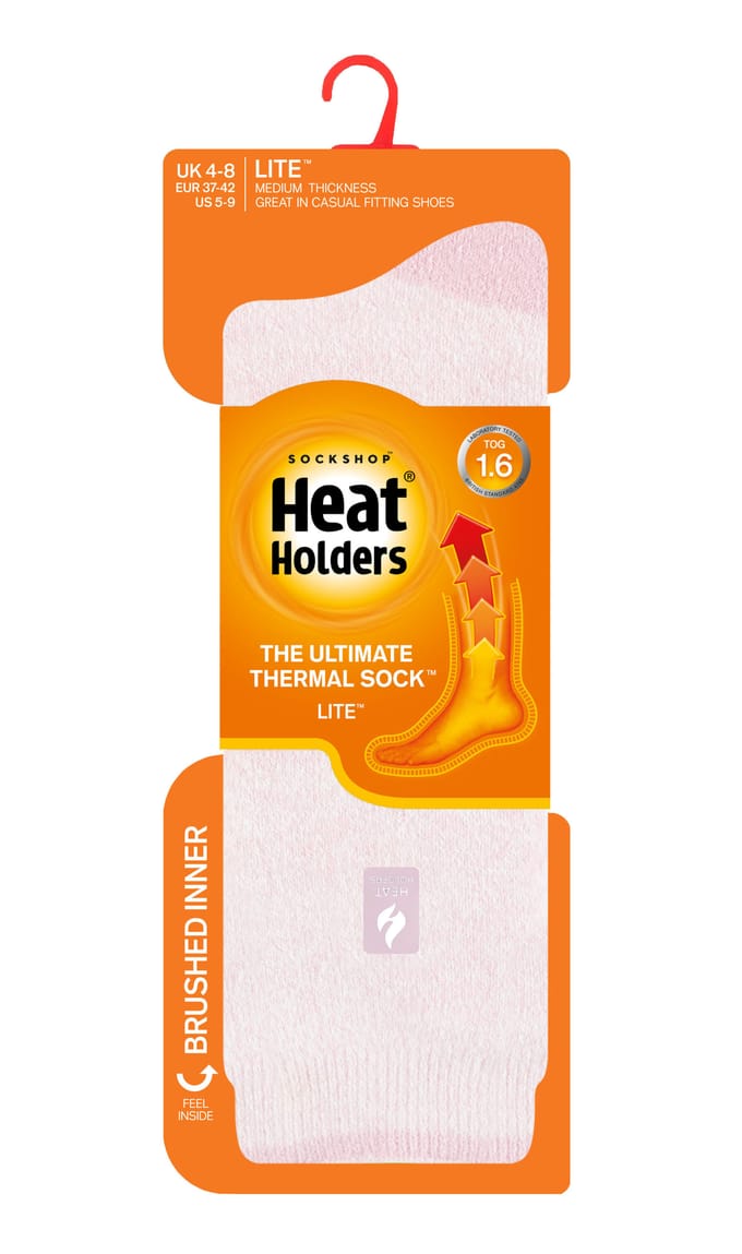 Heat Holders Lite - Geïsoleerde thermo damessokken - Gedust Roze (Venetië)