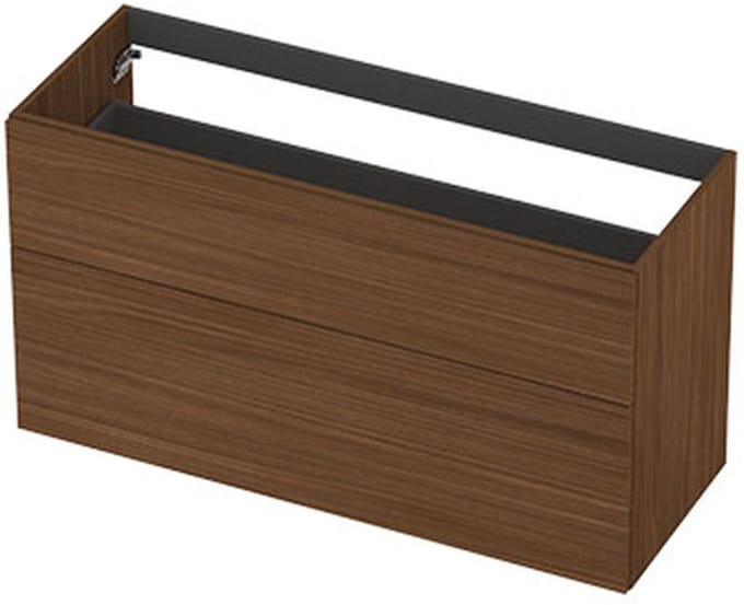 INK - Onderkast 2L A-sym Decor Tbv Grepen - 1200x450x650 Mm - Warm Walnoot