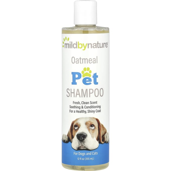 Shampoing pour animaux de compagnie à l'avoine Mild By Nature, 350 ml (355ml) white