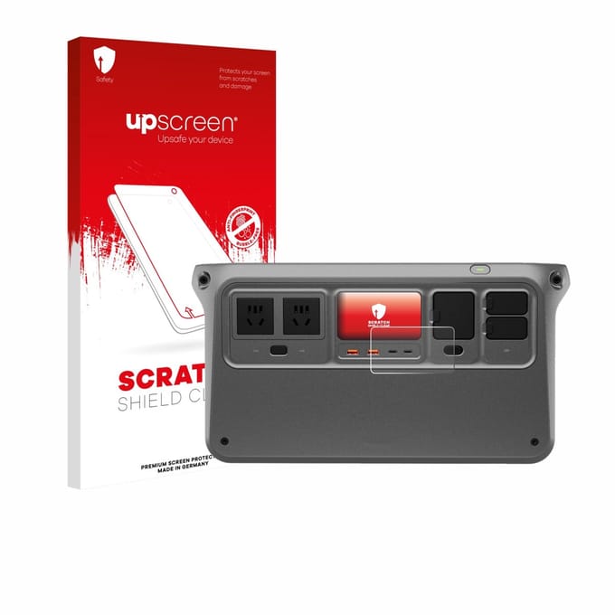 upscreen - Screenprotector voor DJI Power 1000 V2 - Folie Beschermfolie transparant
