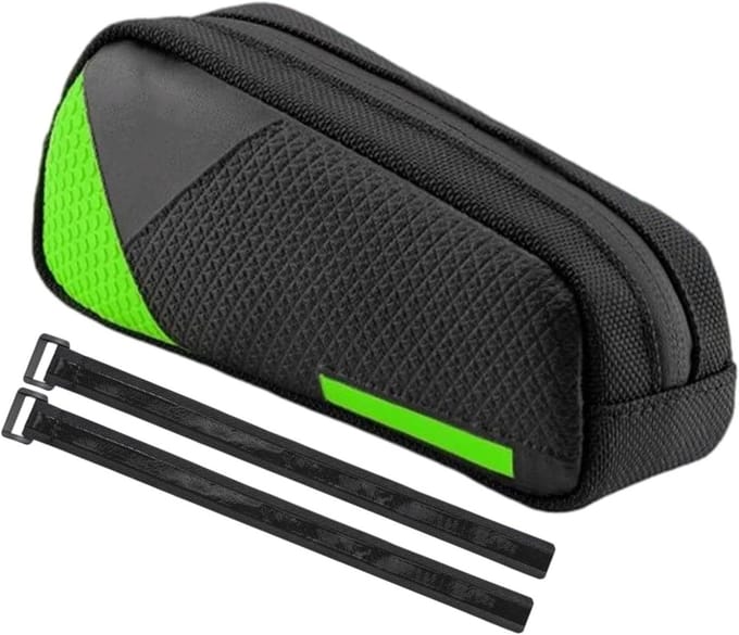 Fietstas Frame - Opbergtas Fiets - Fietsen Opbergen - Dubbellaags Waterdicht - 16.5 x 7.5 x 5 cm - Groen
